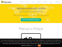 Tablet Screenshot of paylane.pl